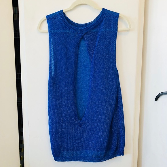 H&M Metallic Top with Open Back - Picture 3 of 5